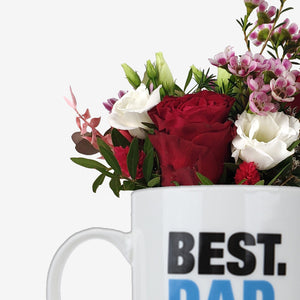 Σύνθεση Best Dad Ever σε κούπα